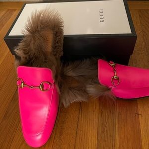 Gucci pink mule